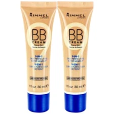 Pack of (2) New Rimmel London BB Cream Super Makeup Medium 1.0 oz