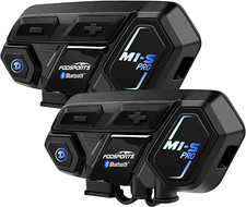 Motorcycle Bluetooth Intercom with Music Sharing, M1S Pro 2000M 8 Riders Group H