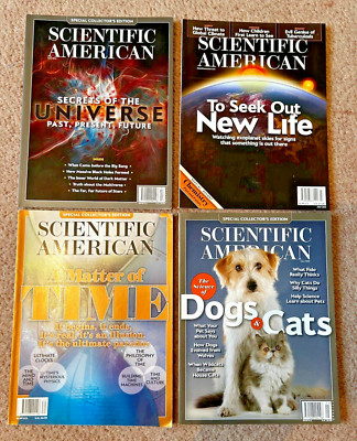 Scientific American magazines x 4 (3 collector's editions)