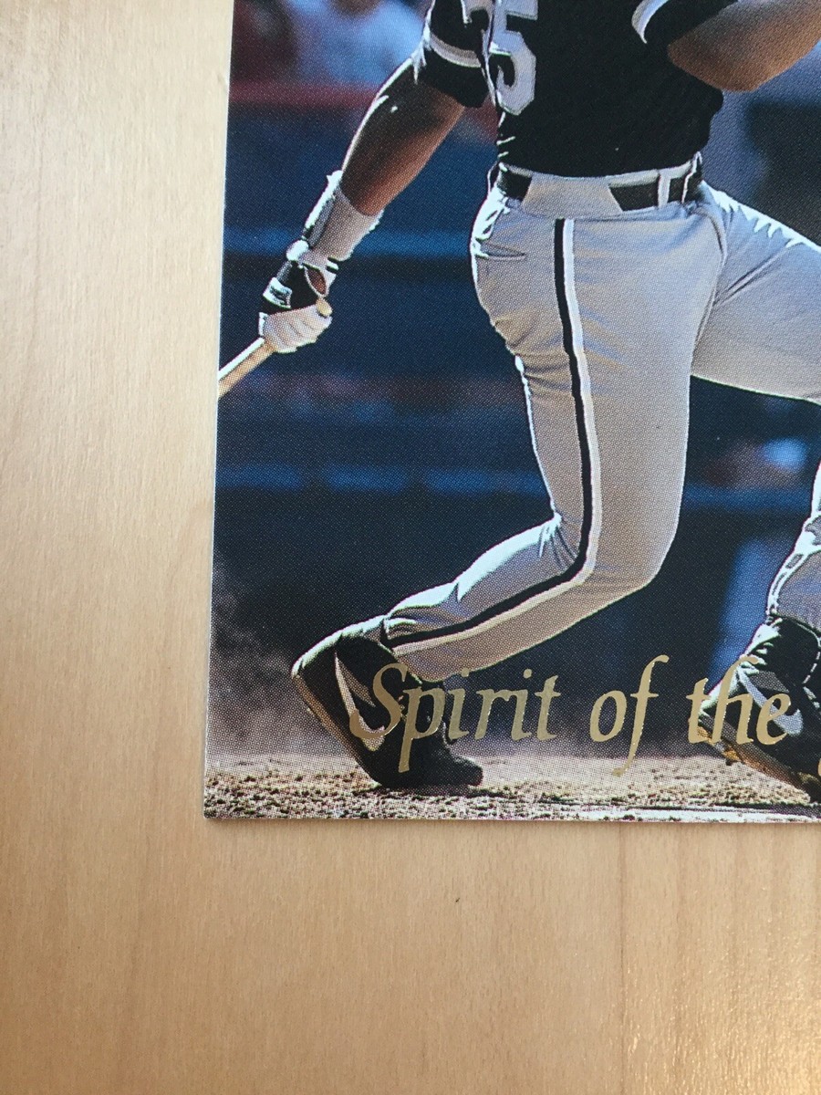 1992 Donruss Baseball Card Frank Thomas Spirit Of The Game Insert