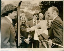 1975 President Gerald Ford Olympic Ski Team Campaign 7X7 Historic Vintage Photo