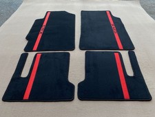 For Civic Crx Velour Carpet Floor Mats Black Set 4pcs 1988-91