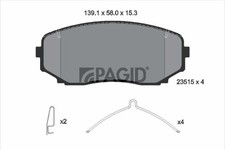 Bremsbelagsatz Scheibenbremse PAGID T3176N für MITSUBISHI OUTLANDER 3 ECLIPSE