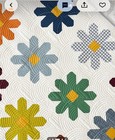 Fresh as a Daisy quilt kit with Poppie Cotton starched fabric. finishes at 60 x  — photo 1