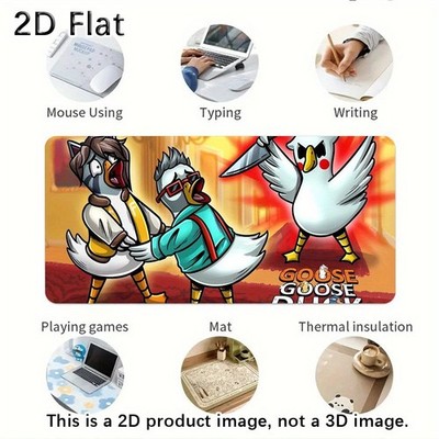 40*90cm1pc Goose Goose Duck Gaming Mouse Pad - Large Non-Slip Rubber Base, Cute