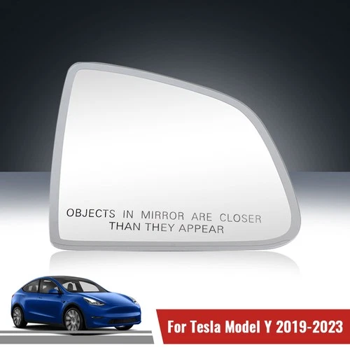 Right Passenger Heated Mirror Glass Anti-Glare For 2019-2023 Tesla Model Y