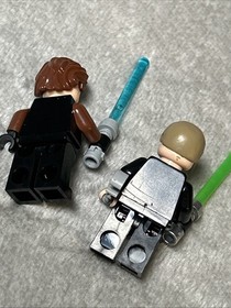 Lego sw0183 And Sw0635 Star Wars Anakin And Luke Skywalker Minifigure Set 7675