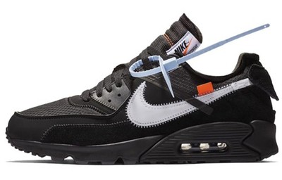 Nike Air Max 90 Off White Black Men AA7293-001 New Authentic