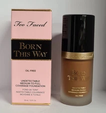 Too Faced Born This Way Medium-to-Full Coverage Foundation ~ SPICED RUM ~ 1 oz