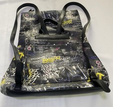 0073 DKNY Graffiti Print Faux Leather Handbag...