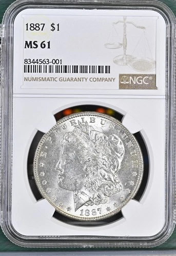 1887 Morgan Dollar NGC Certified MS61