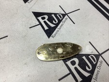 70 s Guitar Man Flat Brass Strat Input Output Jack Plate