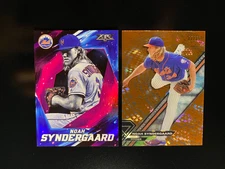 NOAH SYNDERGAARD Nice 2 Card Serial # Lot! 2017 Topps High Tek Orange & Fire
