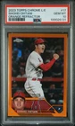 2023 Topps Chrome Logofractor Shohei Ohtani #17 Orange Refractor /25 PSA 10