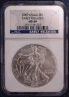 2007 SILVER AMERICAN EAGLE - $1 - Early Release - NGC MS69 - Uncirculated
