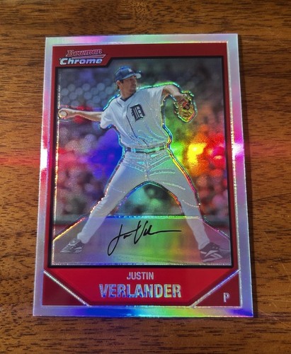 2007 Bowman Chrome Refractor #2 Justin Verlander Tigers Astros