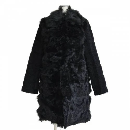 Giacca cappotto pelliccia Miu Miu usatono ester donnaa ta 38lore colo ner cono