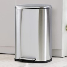 Utility Stainless Steel Pedal Bin 50l