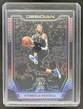 2018-19 Panini Obsidian D Angelo Russell Electric Etch Purple #/49 Nets