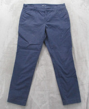 Old Navy Pixie Pants Womens 6 Blue Slim Fit Ankle Stretch Chino Casual Workwear