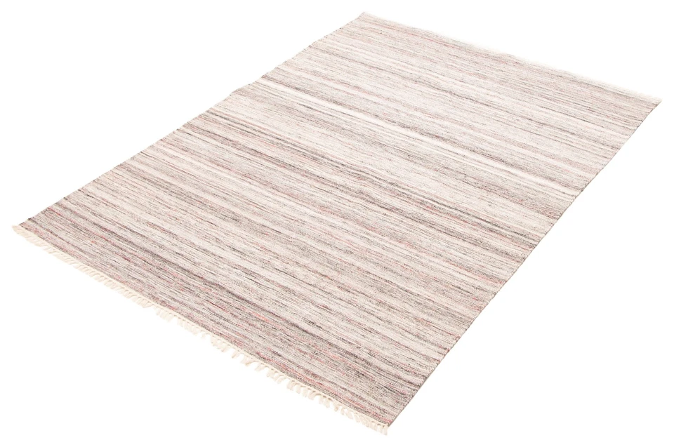 Vintage Hand Woven Traditional Kilim Rug 5'3" x 7'7" Oriental Wool Carpet - Image 4 of 4