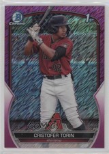 2023 Bowman Chrome Fuchsia Shimmer Refractor 1/199 Cristofer Torin #BCP-204 0w27