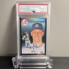 2023 Chrome Platinum Aaron Judge Auto #CPA-AJ Black Refractor /10 PSA 10 auto 10