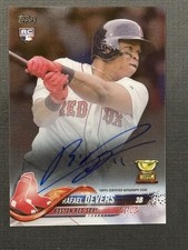 2018 Topps Clearly Authentic Rafael Devers RC Rookie Auto Red Sox