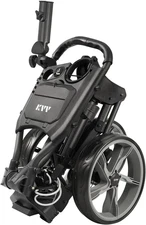 KVV 3 Wheel Golf Push Cart Ultra Lightweight Smallest Folding Size, New-Version 
