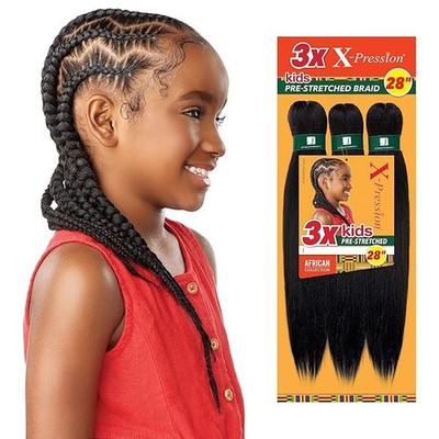 Sensationnel African Collection 3X X-Pression Pre-Stretched Braid 28'' (Kids)