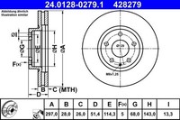 2X Bremsscheibe Vorderachse FüR Mazda 6 Stufenheck Kombi
