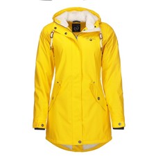 Dry Fashion Damen Regenmantel Regenjacke Malmö Fleece-Innenfutter Wasserdicht