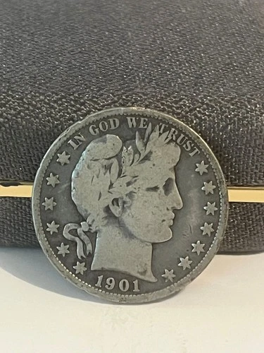 1901 P Barber Half Dollar, VG