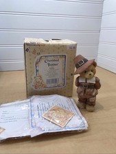 VTG Cherished Teddies 617091 Jedediah"Giving Thanks For Friends" BoyPilgrim 42 