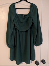 New Without Tags Shein Green Off the Shoulder Dress - Size XL