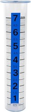 TBWHL Plastic Rain Gauge Replacement Tube 7" Easy to Read Freeze Proof Rain Gaug