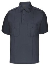 Elbeco Men's Short Sleeve UFX Uniform Polo Shirt K5104 - Navy Blue - XS