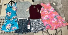 Girls Size 10-12 Bundle Justice Set Summer Outfit Lot Mixed