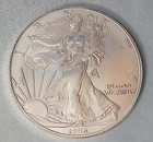 One [1] 1996 American Silver Eagle Uncirculated From Tube Key Date