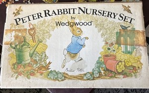 Peter Rabbit 3 Piece Nursery Set Mug Plate Bowl Wedgewood New n Box MadeEngland