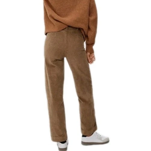 Everlane The 灯芯绒阔腿裤女式 8 烤椰子棕色高腰 — 第 2/4 张图片