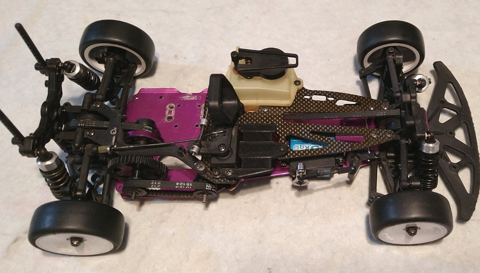 HPI Racing Nitro RS4 Rolling Chassis w/Graphite Upper Deck 1/10 Touring RC Car 
