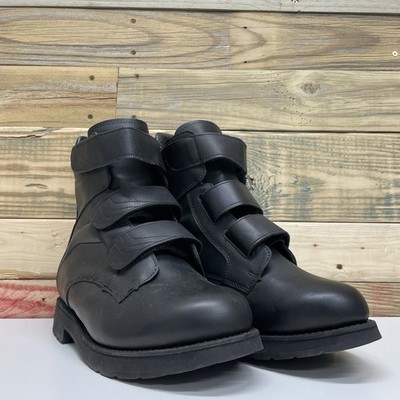 Med Apex Ambulator Triple Strap Bio Orthotic Diabetic Boots Men s Sz 10 3E Black