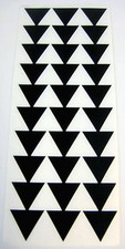 9" Black Hawaii Tribal Triangle Arrows Vinyl Car Window Decal Sticker  Qty 2 