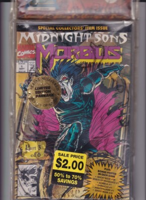 Morbius The Living Vampire (1992) #   1 Treat Pedigree (6.0-FN) Sealed 3-Pack...