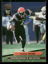 1992 Fleer Ultra #440 Patrick Rowe (ROOKIE) Draft Pick Cleveland Browns
