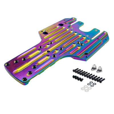 Metall Bunte hinteres Fahrgestell Platte für 1/5 HPI Baja KM 5B rc Autoteile