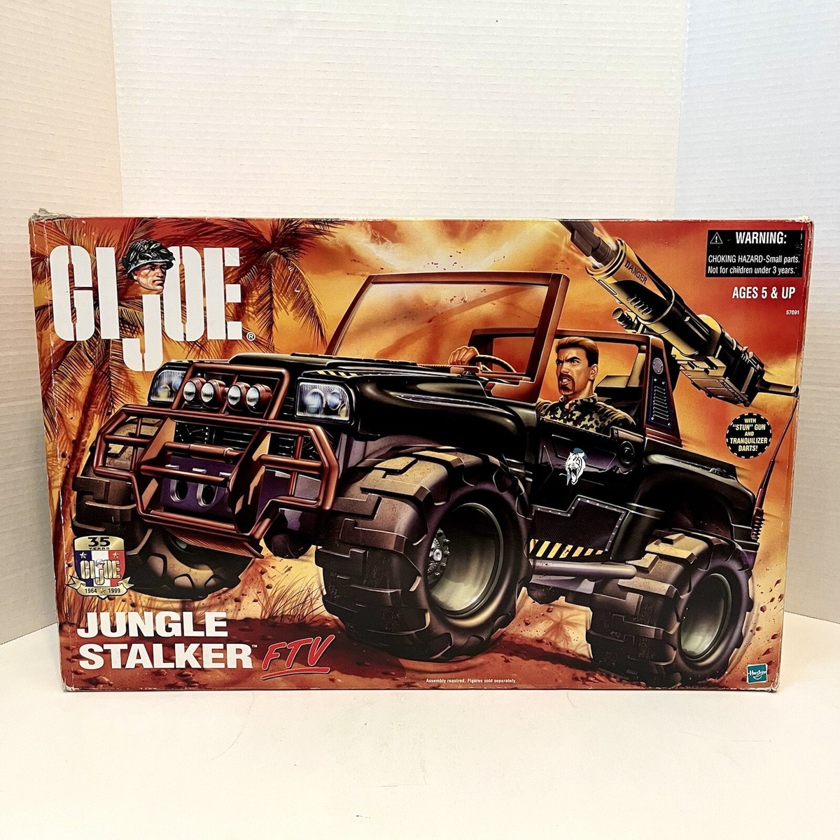 ミリタリー GIJOE JUNGLE STALKER FTV 35th Anniversary 1998 Hasbro GI Joe Jungle Stalker FTV W/Box