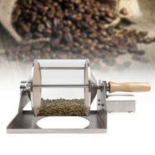 KAKA-G400 Gas Burner Home Coffee Beans Roaster Roasting Machine w/ Wood Handle