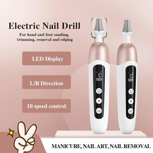 Maniküre Set Elektrisch Pediküre Set mit Akku Aufladbar Elektrische Nagelfeile - Bild 2 von 13